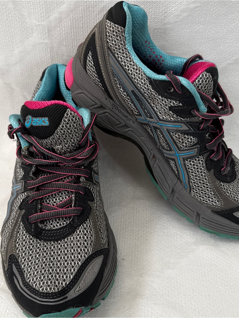 ASICS GT-2170 Running Shoes Womens 7.5 Gray Pink Gel Athletic Sneakers